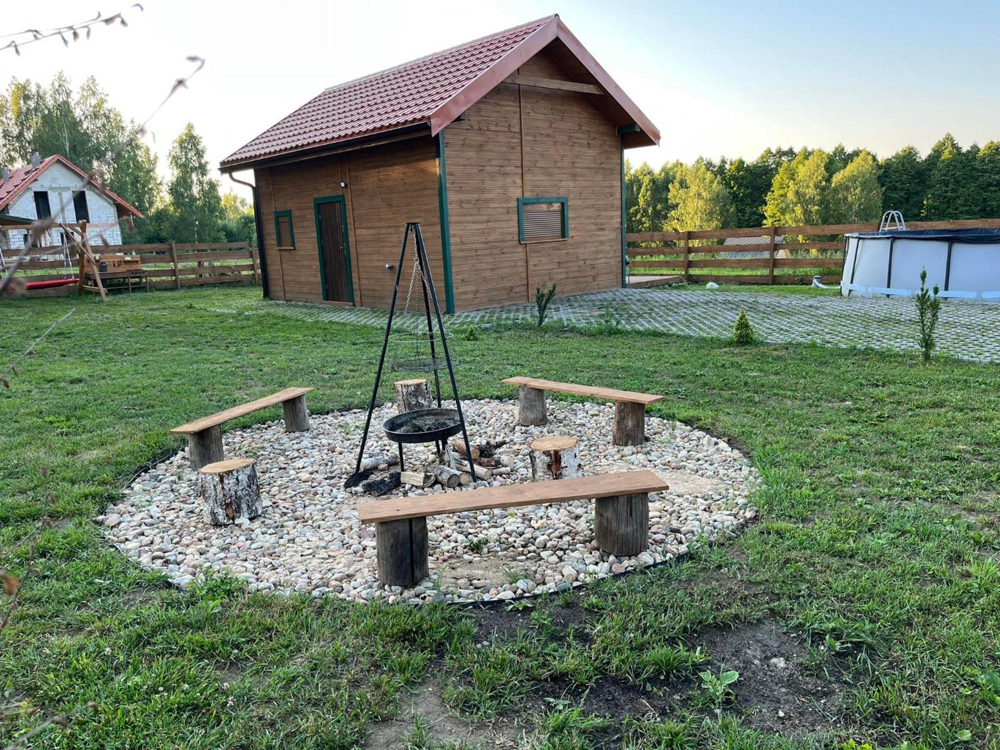 Zielona Chatka Nad Sapina Pozezdrze Exteriér fotografie